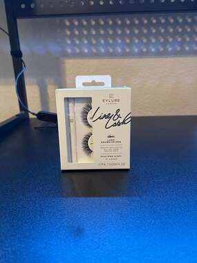 Eylure London Line & Lash Kit Faux Mink Wispy With Adhesive Pen - Clear (Boxed)